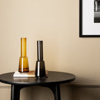 Luxe Designvaas TYLER 14 – Retro Elegantie in Grijs Glas