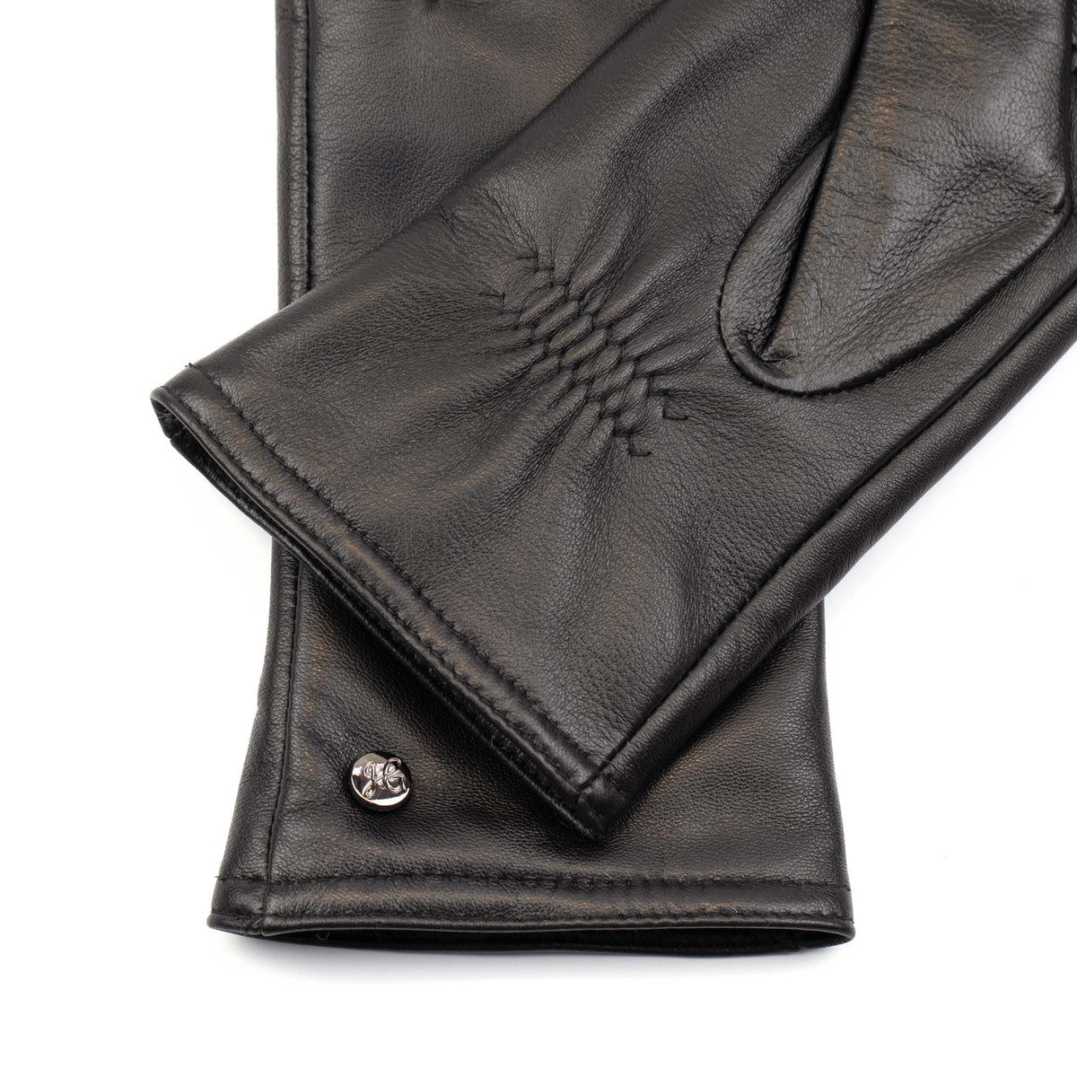 Luxe Leren Dameshandschoenen met Kasjmier – Zwart & Donkerbruin