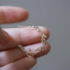 Oorringen Laurel Zilver – Elegant Bladmotief