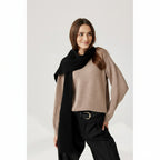 COCO Sjaal – 100% Merinowol | Zwart