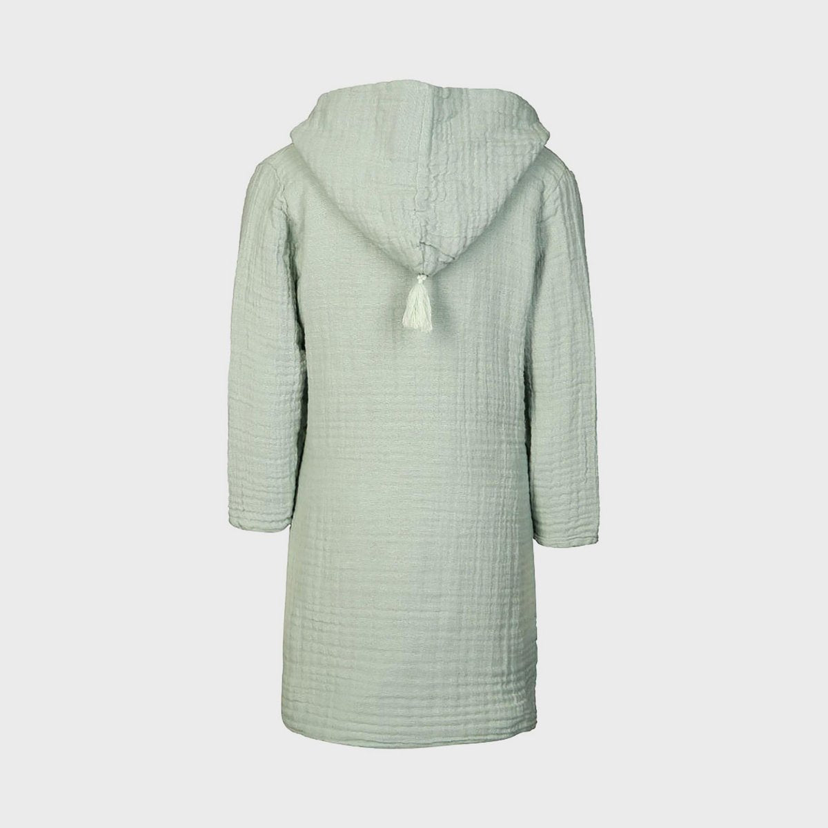 Biologische Mousseline Kinderbadjas – Mint (7–8 jaar)