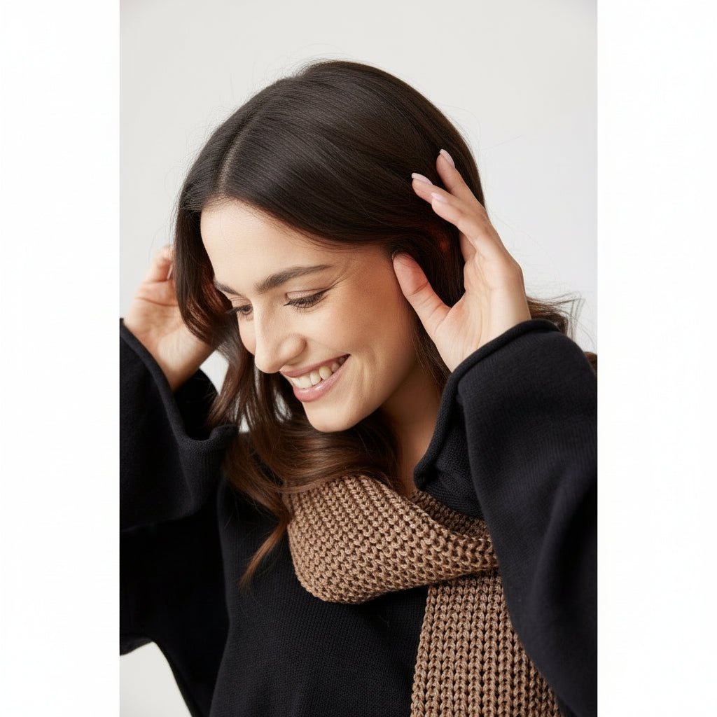COCO Sjaal – 100% Merinowol | Camel