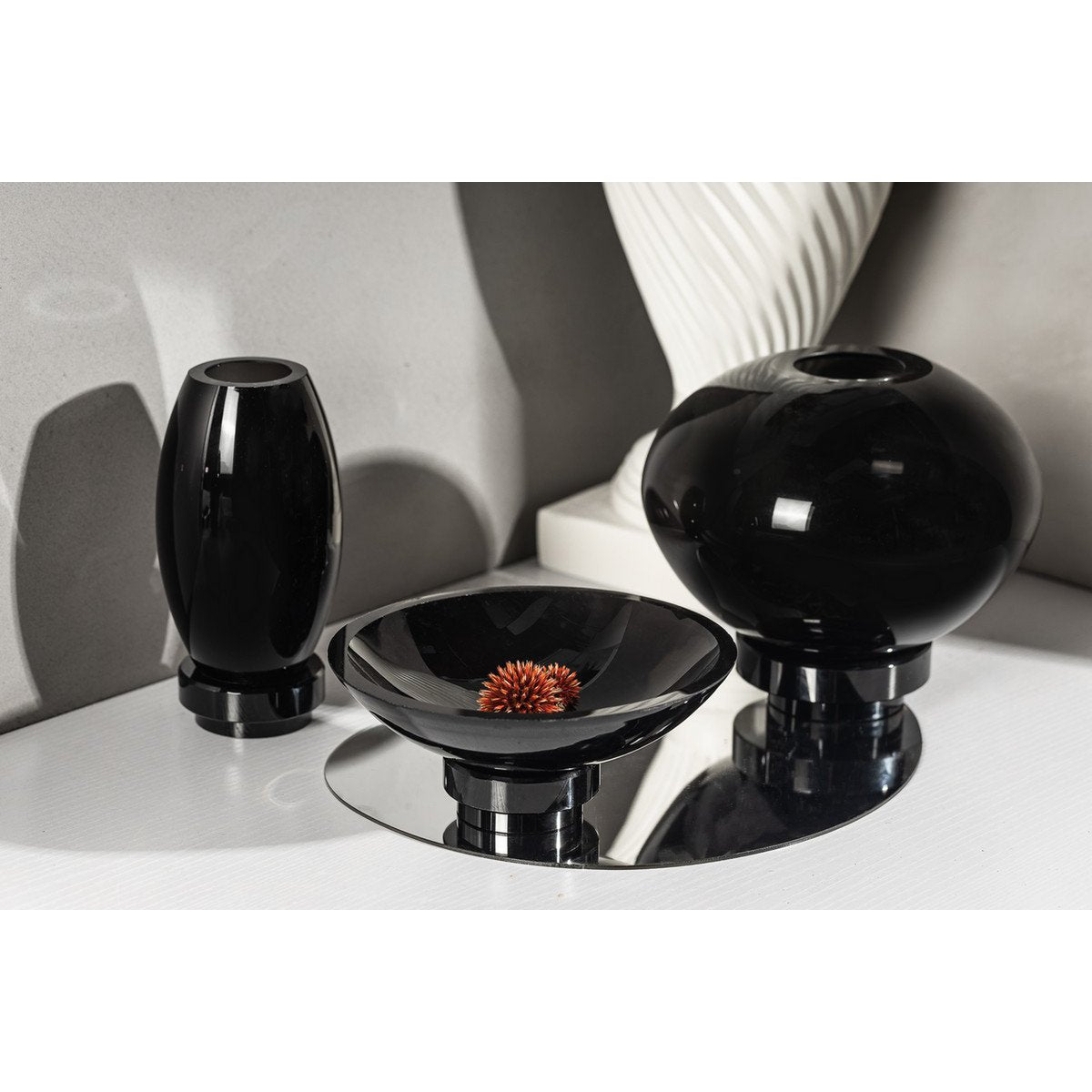 Design Schaal RUDAL 12 – Zwart | Tijdloos Modern & Sculpturaal Design