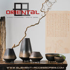 Designvaas OTARU 15 – Brons naar Zwart | Modern Erfgoed & Sculpturale Eleganties