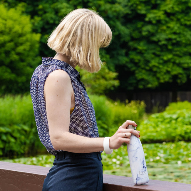 IZY Thermos Bottle – Marble White – 500ML