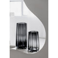 Luxe Designvaas LENOX 30 – Donkergrijs | Tijdloos Kristalachtig Design in 9 mm Glas