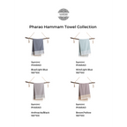 Samimi Pharao Luxe Hamamdoek Antraciet/Zwart 180x100 cm