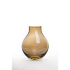 Luxe Glazen Designvaas ENVIE 26 – Oker / Licht Amber | Tijdloze Elegantie