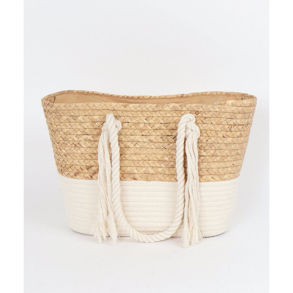 Pia Rossini Hampton Stro Strandtas Naturel – afbeelding 2