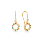 Emmy Oorbellen Multi – Verguld Sterling Zilver met Zirkonia