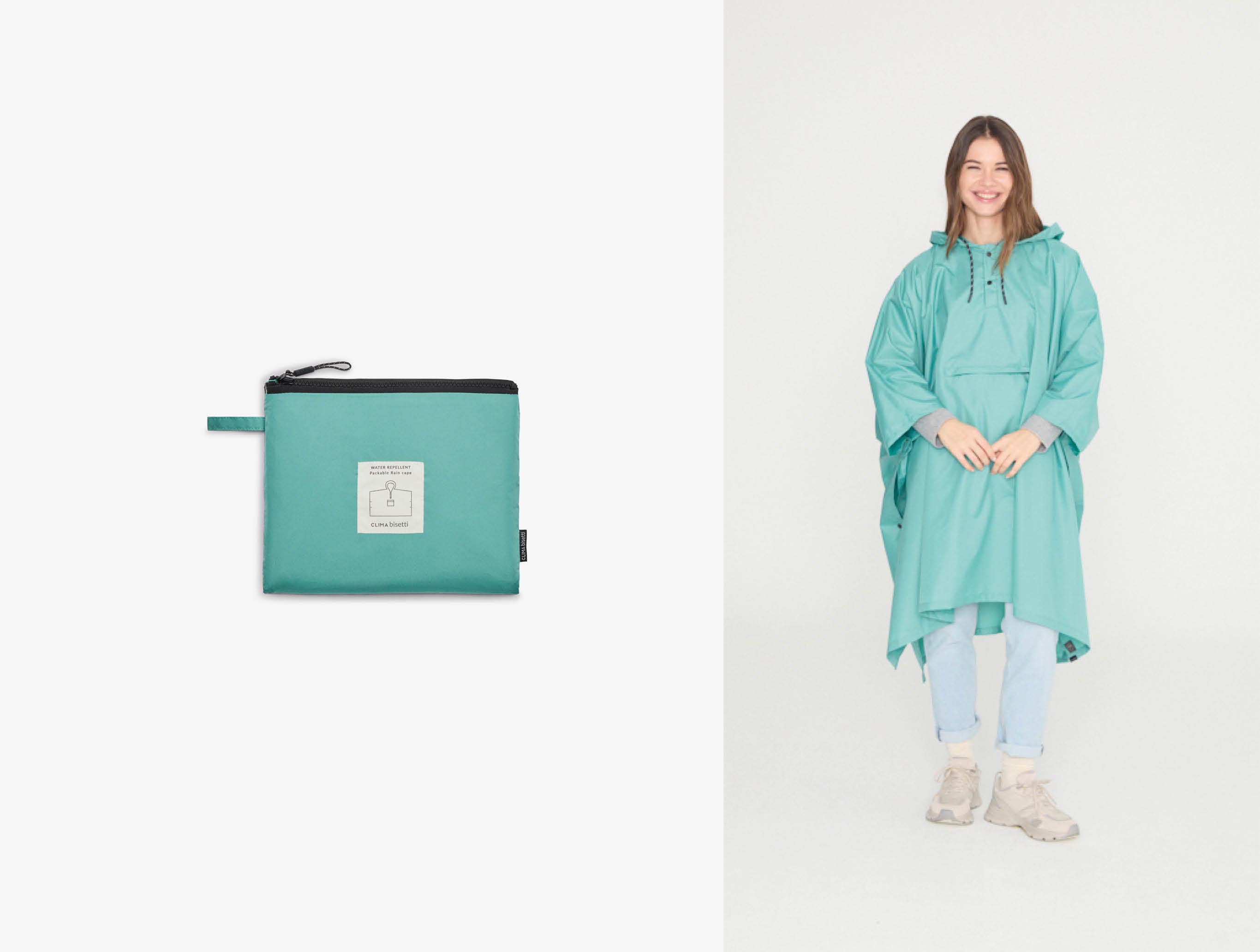Bisetti Multifunctionele Zelfopvouwbare Waterdichte Poncho – Duurzaam, Praktisch en Stijlvol