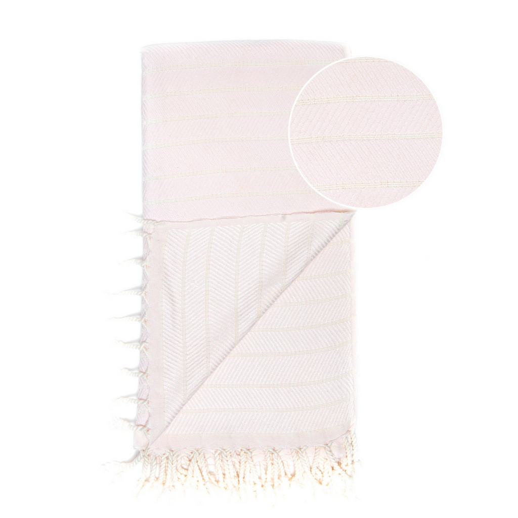 Samimi Ilva Luxe Bamboe Hamamdoek Roze 180x100 cm