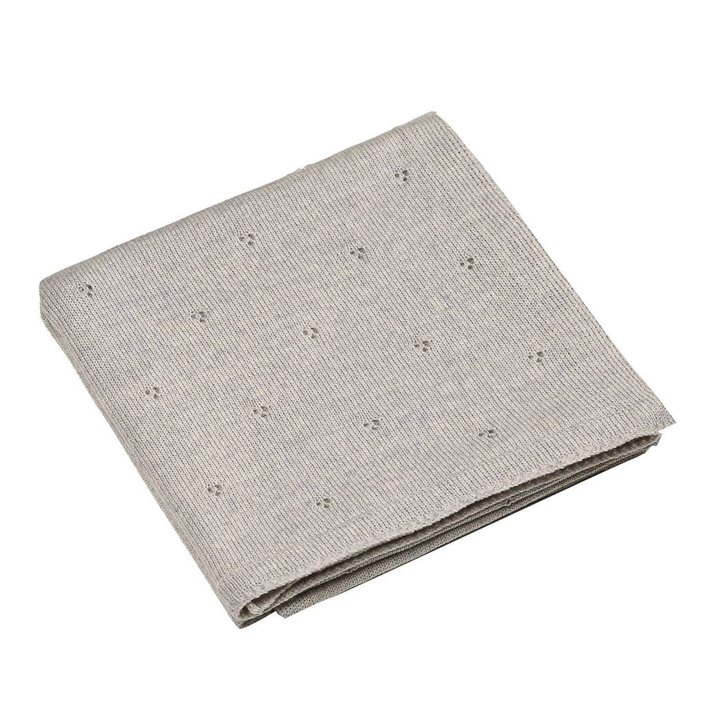 Babydeken van 100% merinowol – 75×100 cm - Grijs