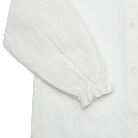 Biologische Vual Meisjesblouse met Peter Pan-kraag – Wit