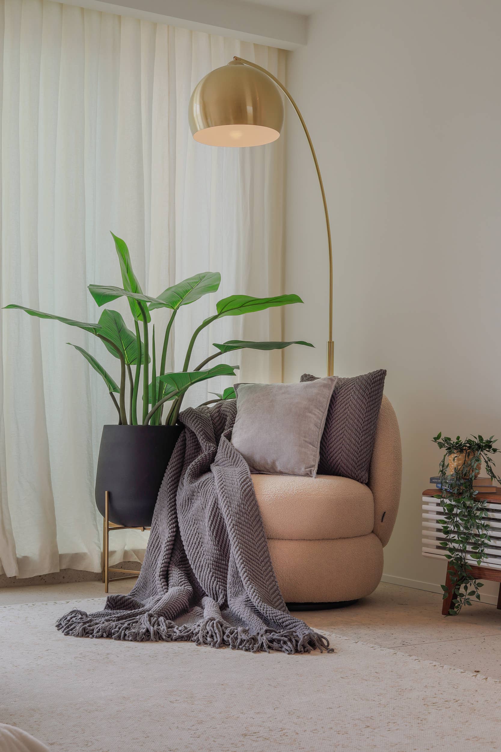 Kussen RENEE – 45x45 cm, Grijs (incl. vulling)