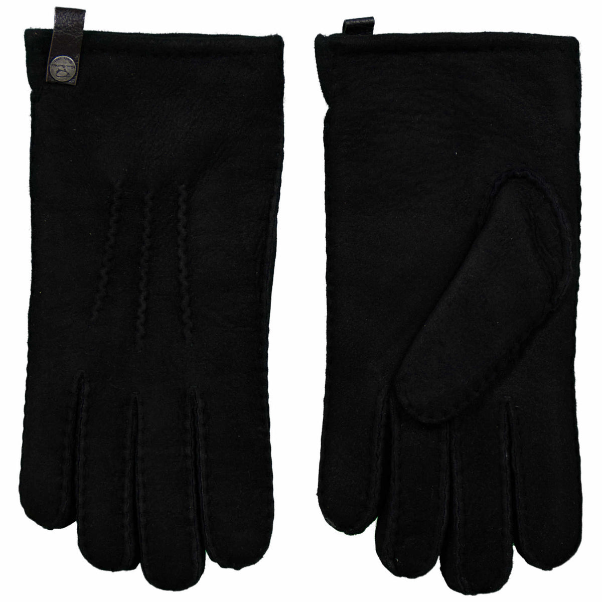 Herenhandschoenen van Lamsvacht – Suède & Wol | Camel & Zwart