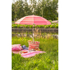 Strandparasol Lichtroze Strepen – Ø 160 cm