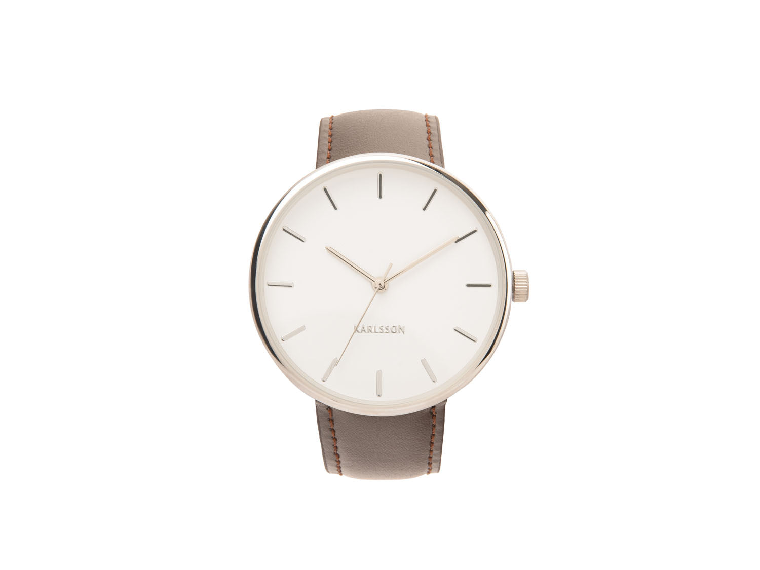 Luxe herenhorloge van Karlsson – Staal | Maximaal minimalistisch