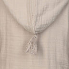 Biologische mousseline babybadjas – grijs (1–2 jaar)