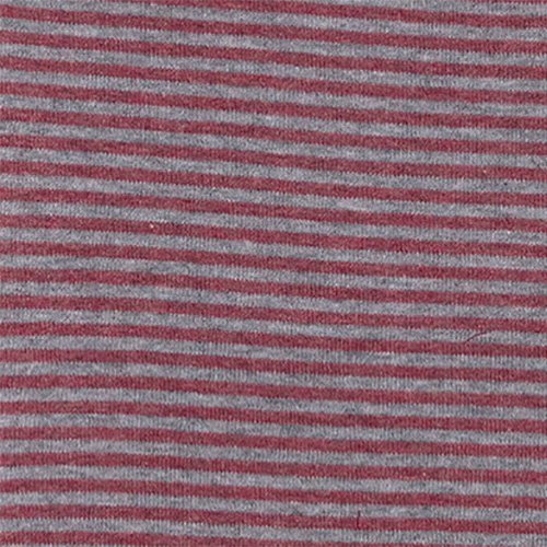 Biologische babyromper met lange mouwen – bordeaux gestreept