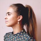 Lacrima Crystal oorhangers – goud & kristal