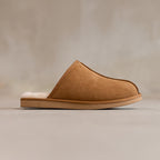 Pantoffels Jaki – Suède & Schapenwol | Camel | Maat 38-43