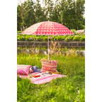 Strandparasol Hartjesprint Roze – Ø 160 cm