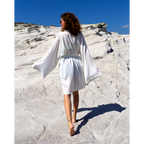 Samimi Samsara Luxe Kimono Wit met Zwarte Details