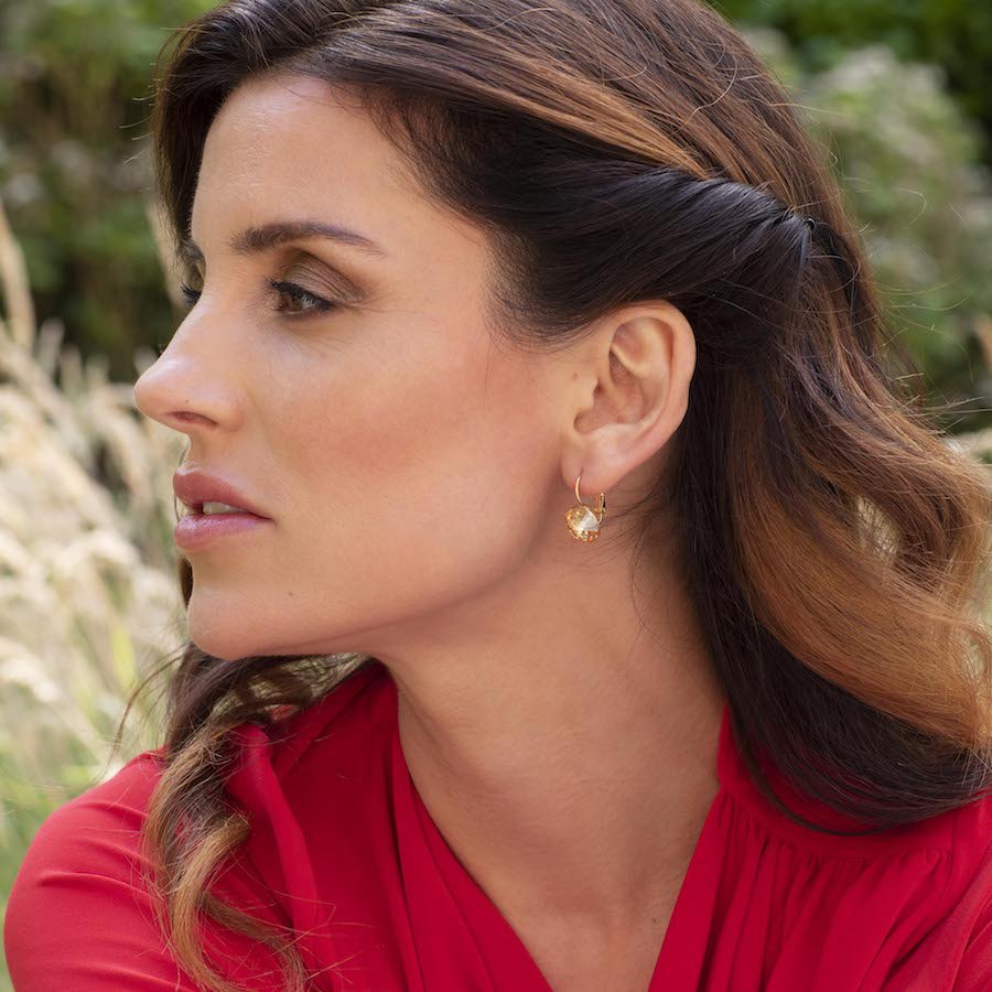 Classic Disc oorhangers – goud