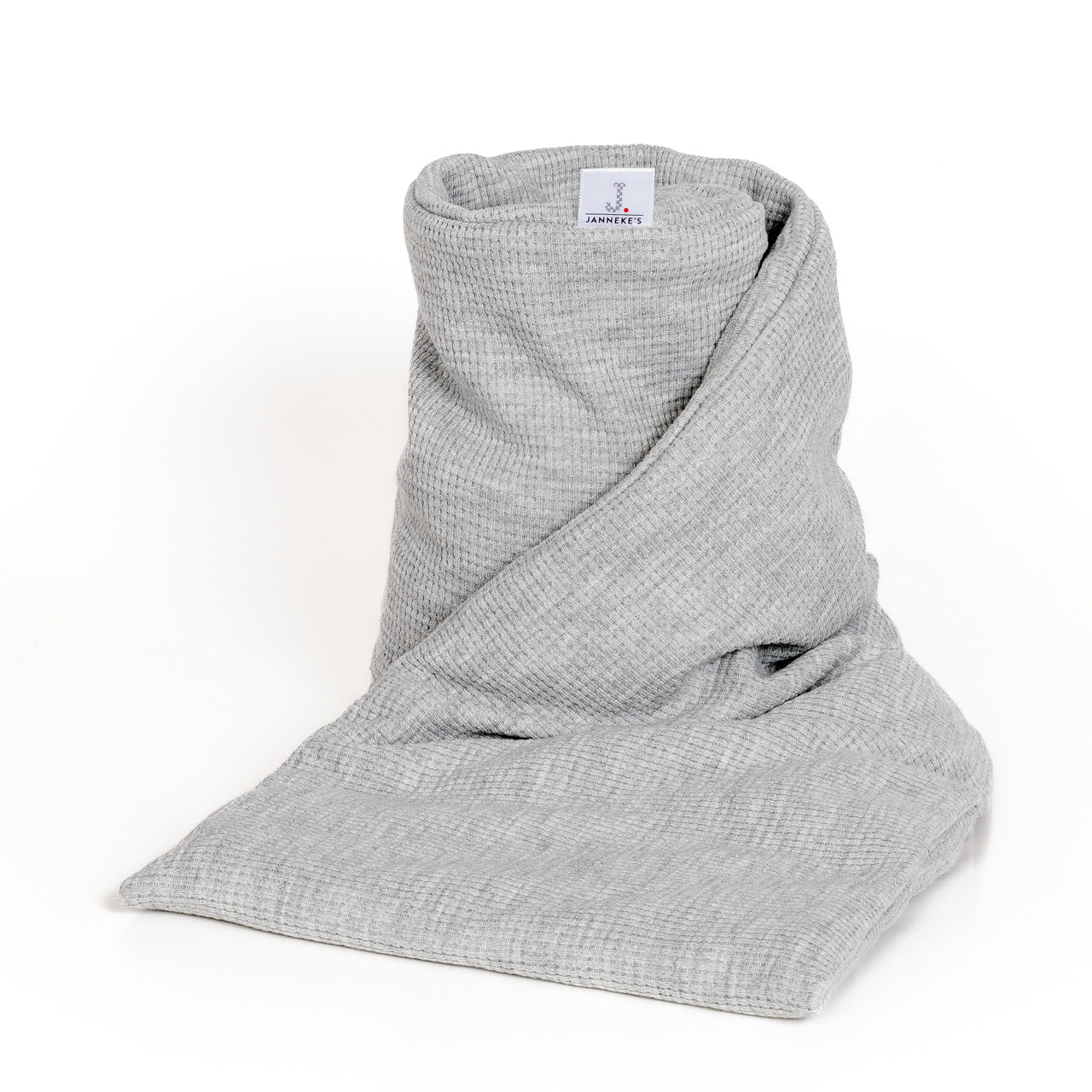 Warmtesjaal lichtgrijs – 70 cm | Biologisch lijnzaad