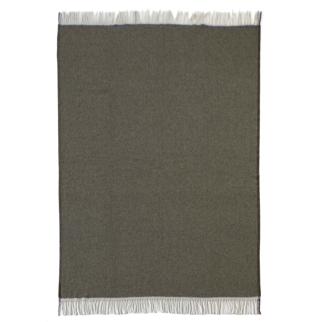 Merino & Kasjmier Plaid MILANO VERDE ORLO – Groen