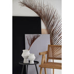 Designvaas CUZCO 20 – Wit met Spikkels | Sculpturaal & Tijdloos Keramiek