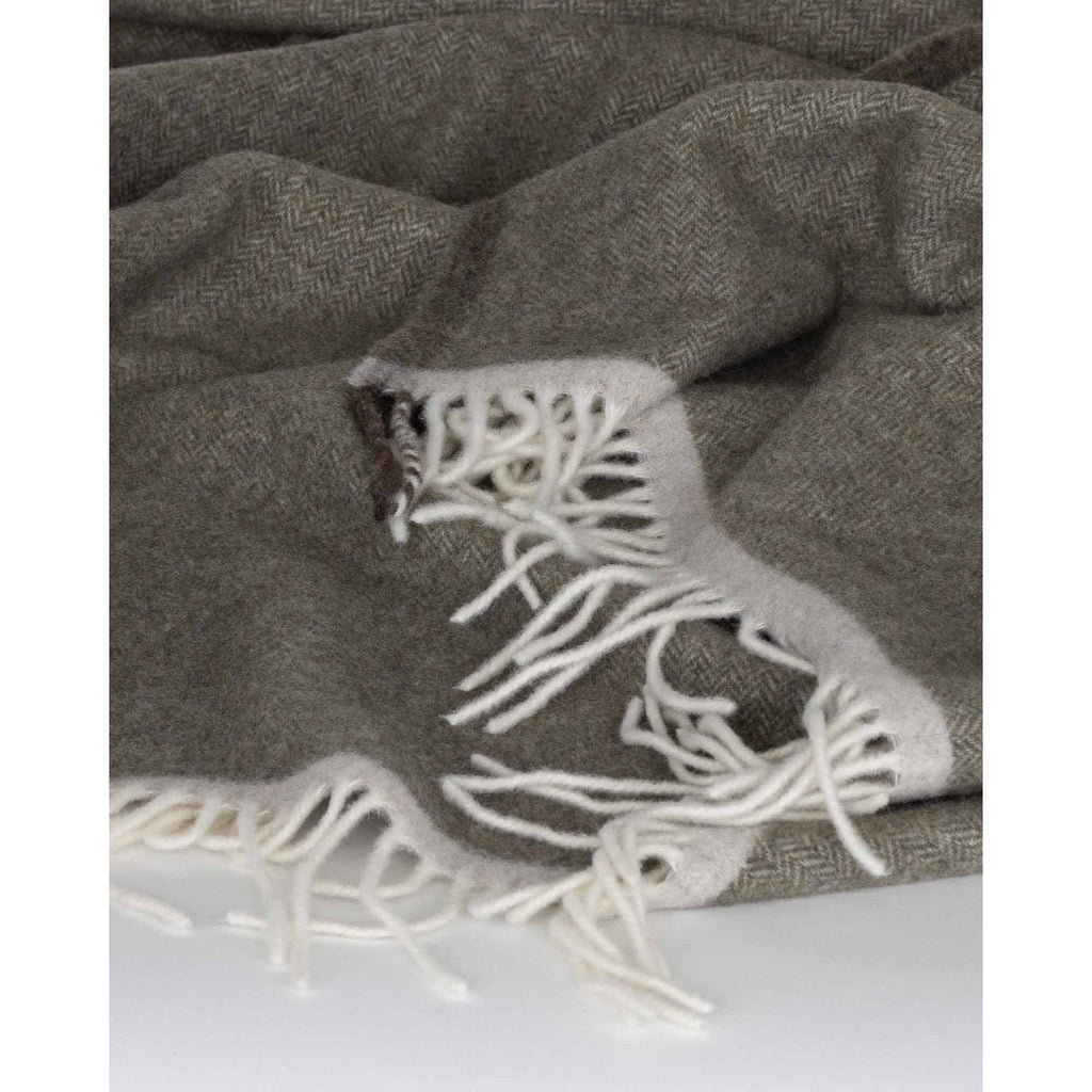 Merino & Kasjmier Plaid MILANO VERDE ORLO – Groen