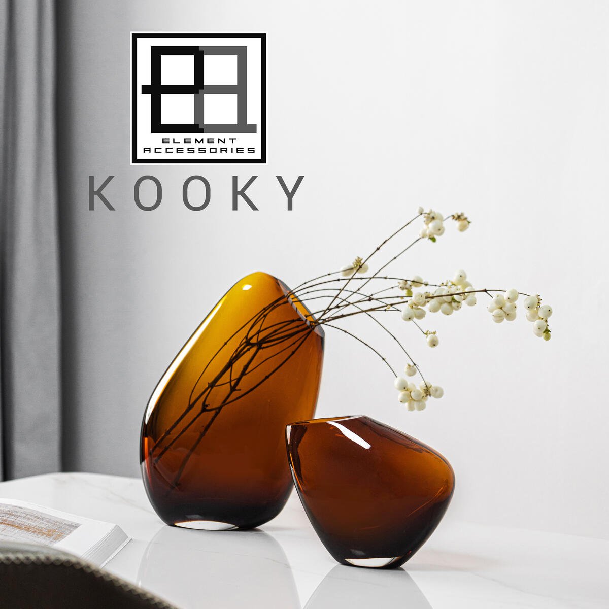 Designvaas KOOKY KOO30AM – Amber | Iconisch & Innovatief Design