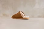 Pantoffels Jaki – Suède & Schapenwol | Camel | Maat 38-43
