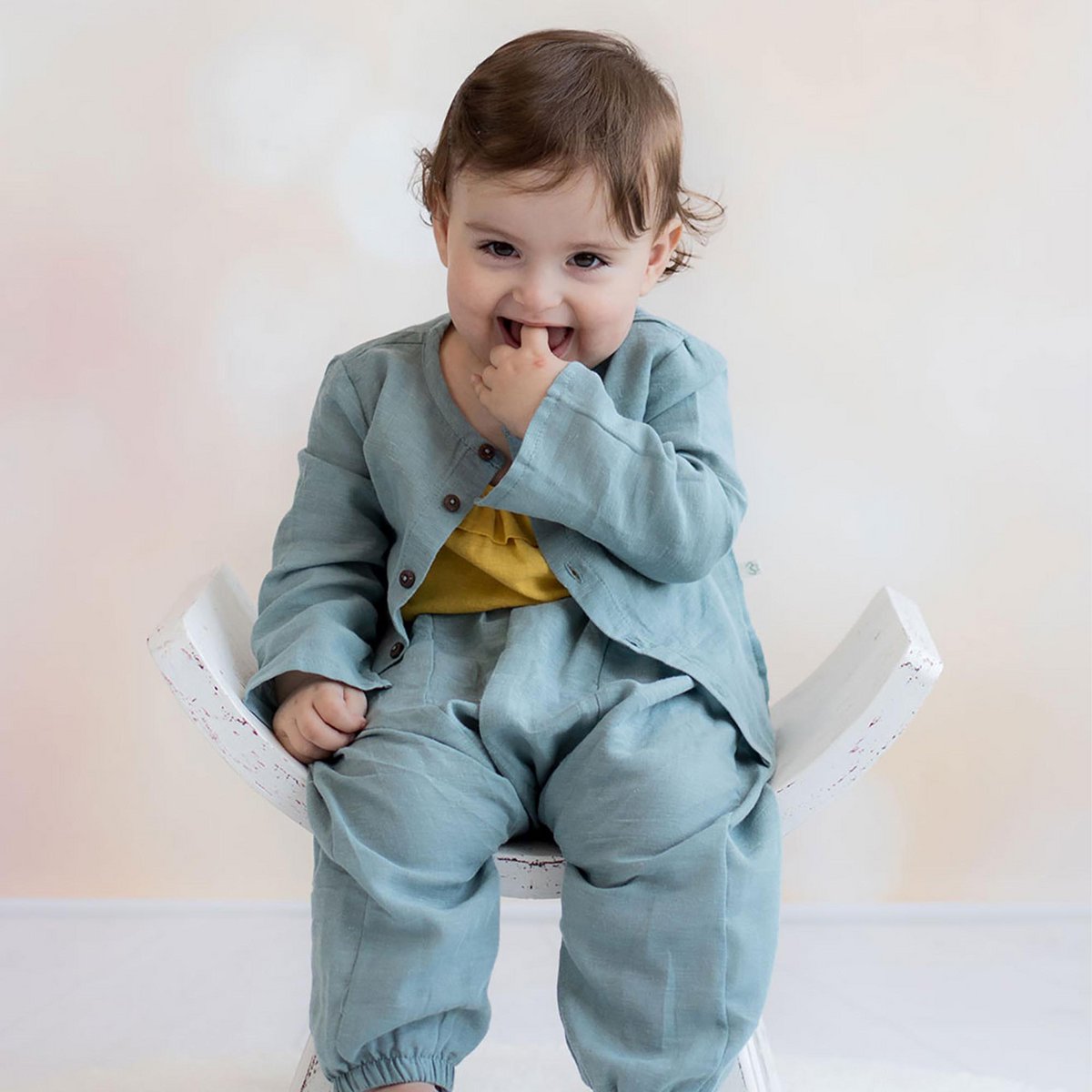 Biologisch Hennep Babyjasje – Blauw