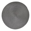 Placemat van kunststof – Zwart | Ø 38 cm | Set van 6