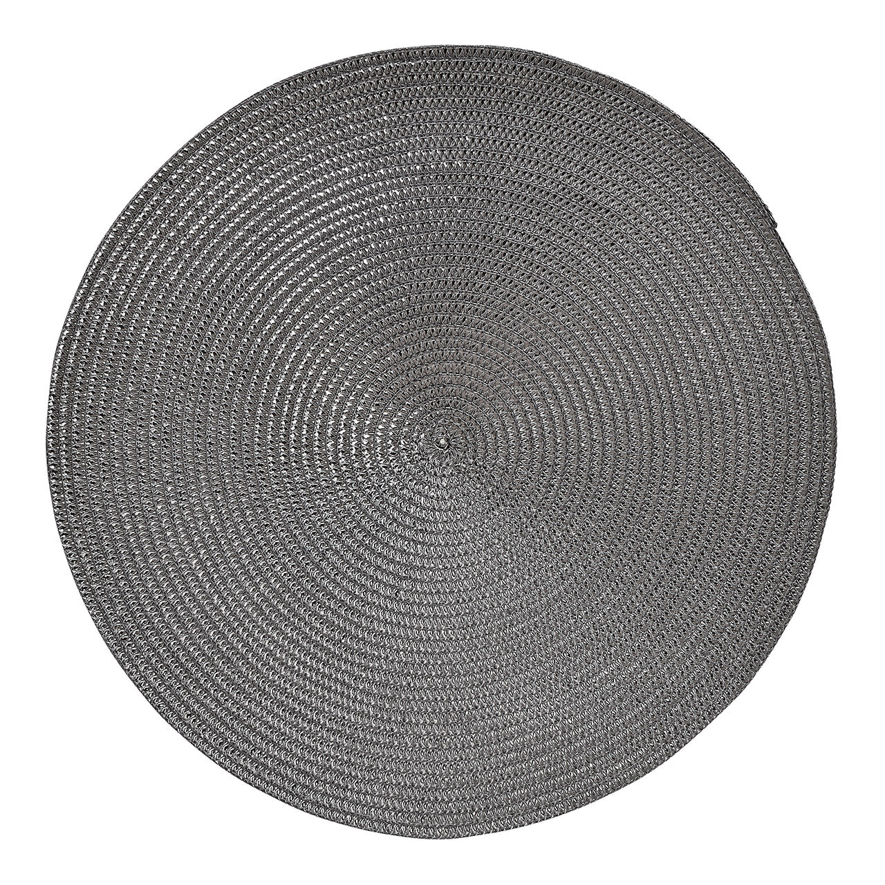 Placemat van kunststof – Zwart | Ø 38 cm | Set van 6