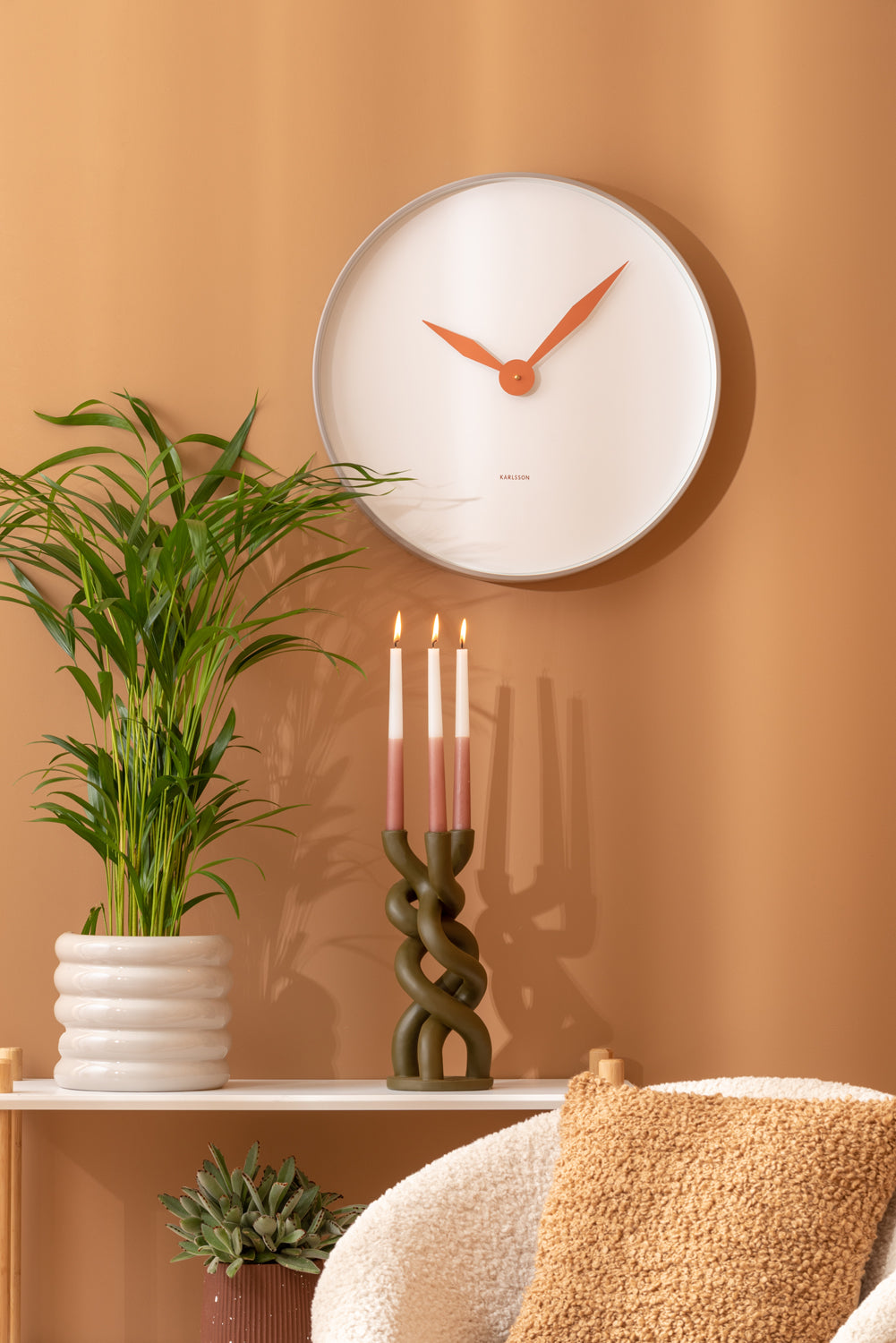 Design Wandklok Albatross – Ø 50 cm - twee uitvoeringen