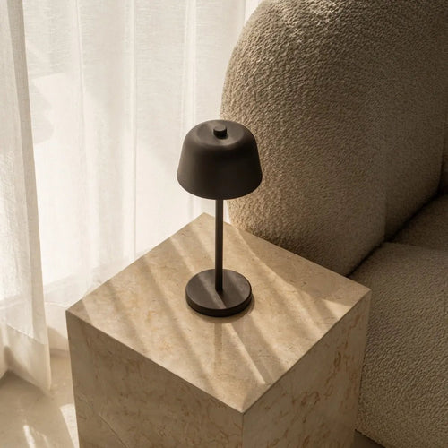 Anton Mokka Bruin Oplaadbare Tafellamp – Luxe, draadloze verlichting