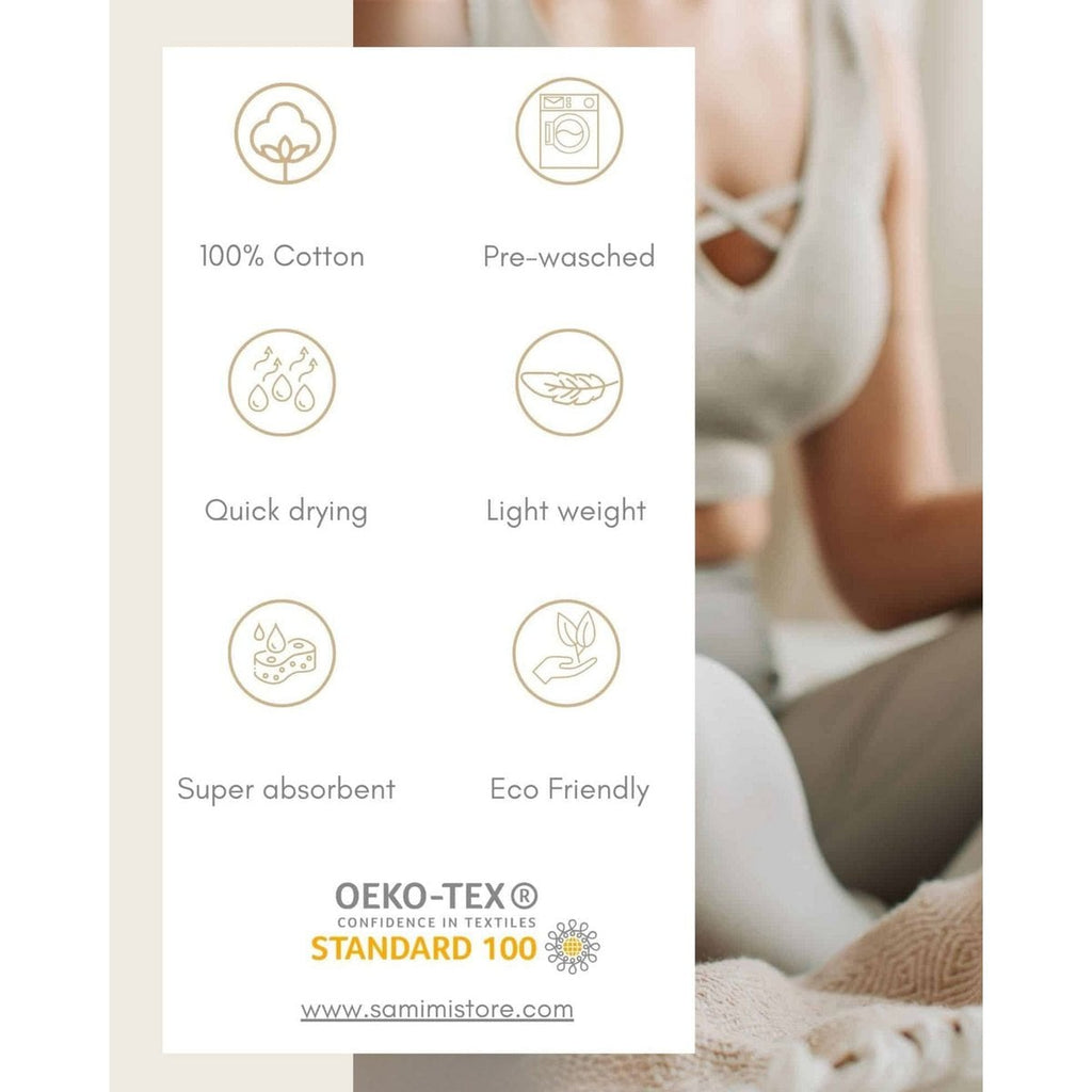 Samimi Noosa Luxe Hamamdoek Rood 180x100 cm