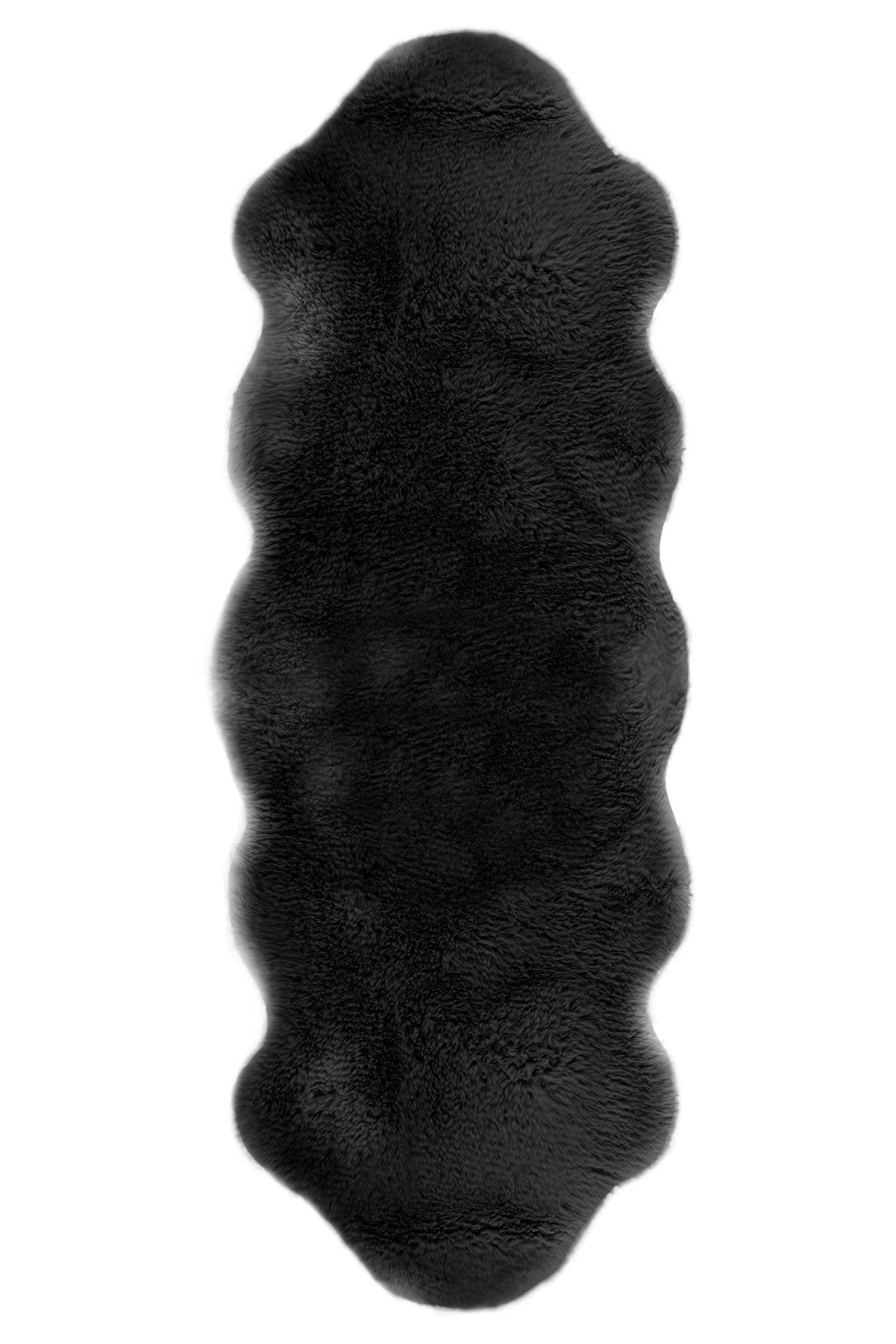 Schapenvacht LAMBSKIN – 60x180 cm, Zwart