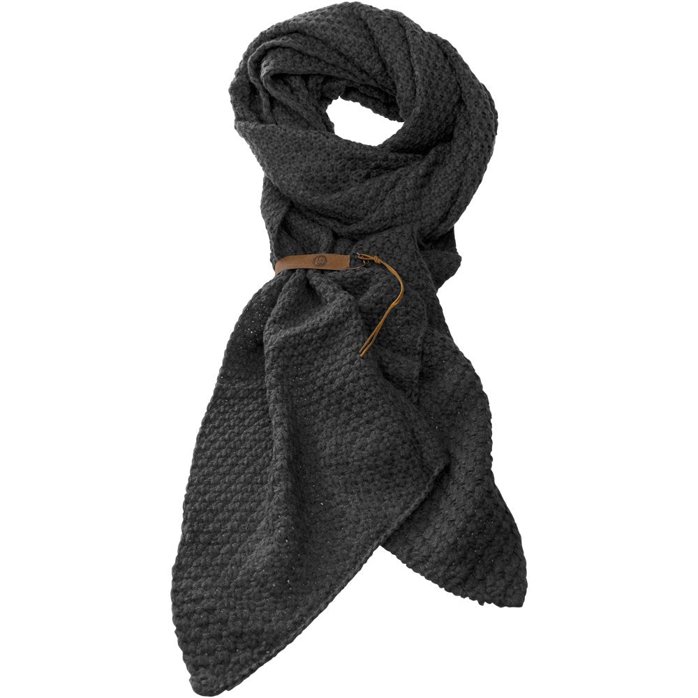Sjaal Bo Antraciet – Lang, warm & moeiteloos stijlvol