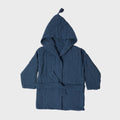 Biologische Mousseline Babybadjas – Indigo (1–2 jaar)