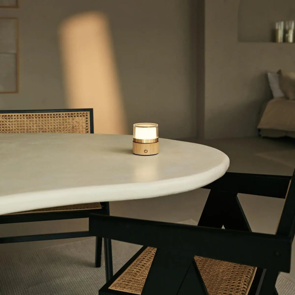 Leo Lichtbruine Draadloze Oplaadbare Lamp | Compact, dimbaar & USB-oplaadbaar
