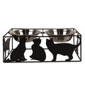 Dieren voerbak 38x20x14 cm / 2x500 ml