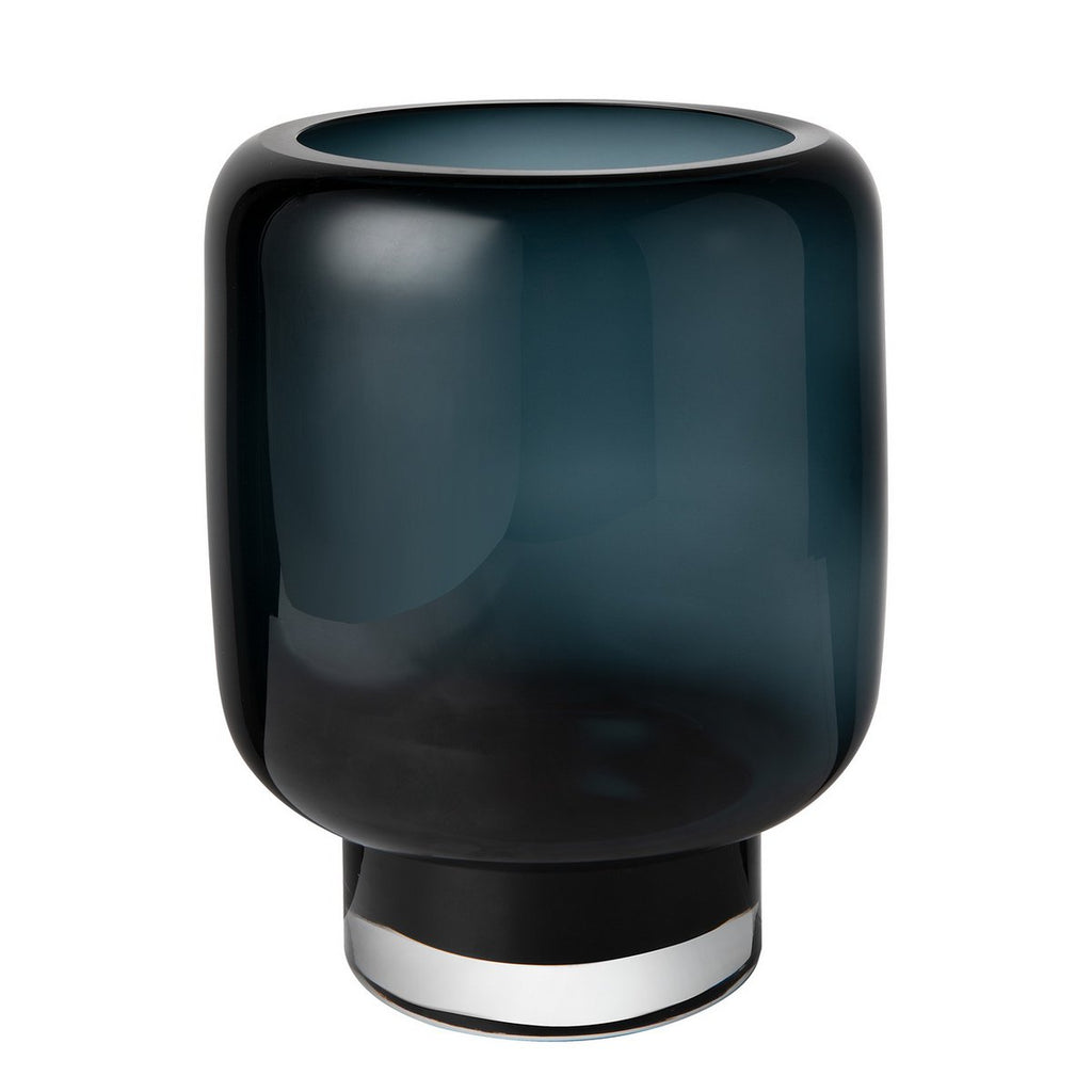 Luxe Designvaas ZADAR 30 – Ink Blue | Modern Klassiek in 9 mm Glas