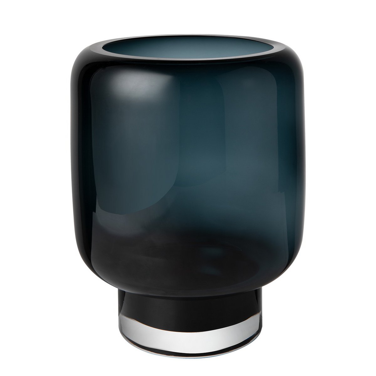 Luxe Designvaas ZADAR 30 – Ink Blue | Modern Klassiek in 9 mm Glas