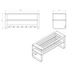 Gorillz Unify Wandkapstok met Hoedenplank – Wit