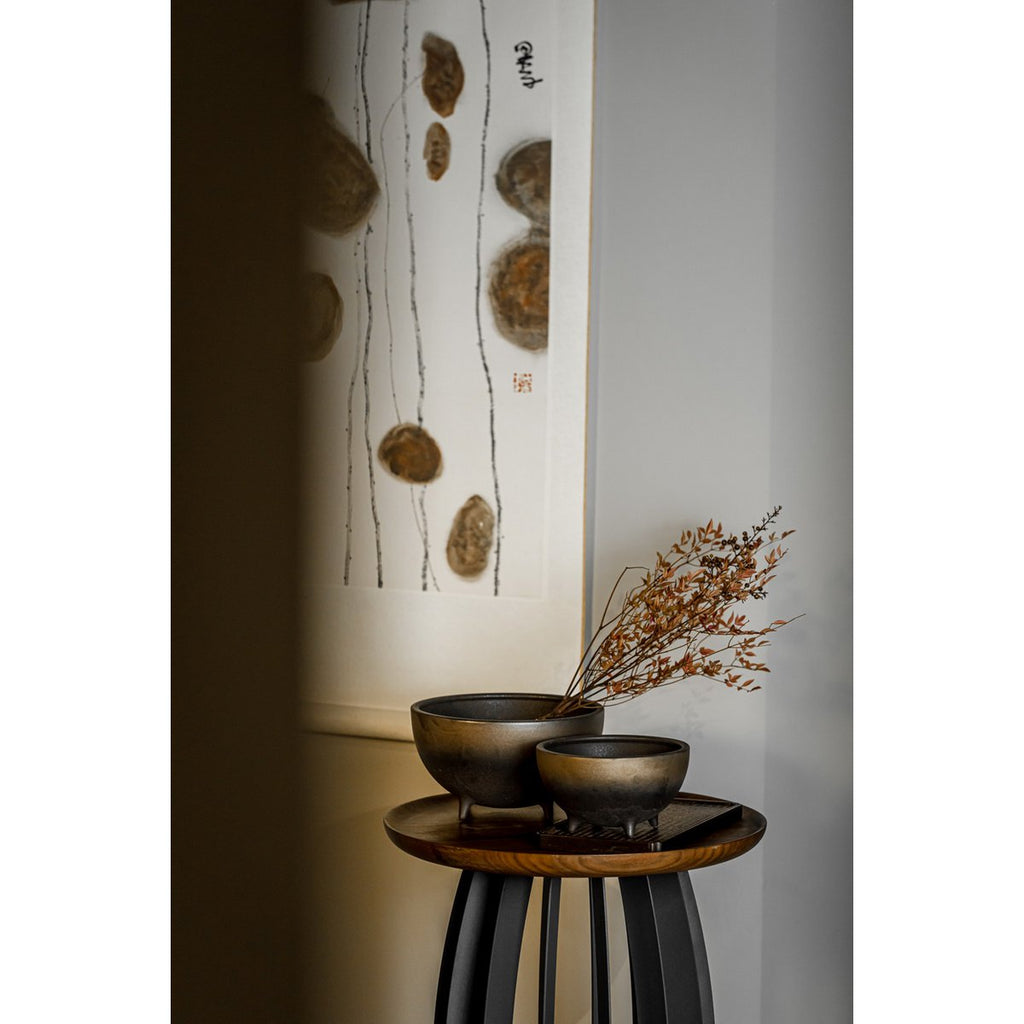 Design Schaal OTARU 20 – Brons naar Zwart | Modern Erfgoed & Sculpturale Rust